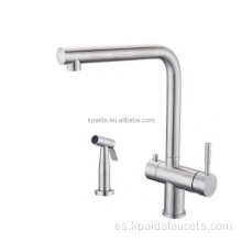 Grifo de cocina ajustable duradero con spray lateral